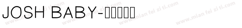 JOSH BABY字体转换